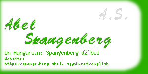 abel spangenberg business card